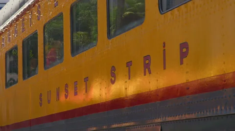 Sunset Strip Restaurant Stock Footage 32188746