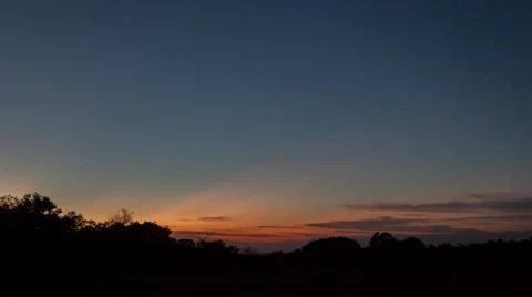 Sunset with stripes of colours in the eastern plains of Colombia Stock-Footage 63752771