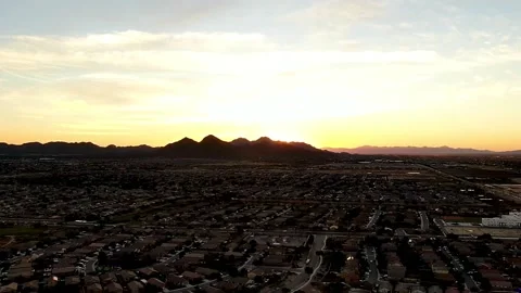 Sunset In The Suburbs Stock-Footage 237724306