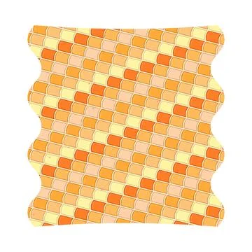 Sunset summer heat abstract background featuring paper relief bending refined pa Stock Illustration