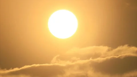 Sunset sun disappeared in clouds Stockbeeldmateriaal 149178728