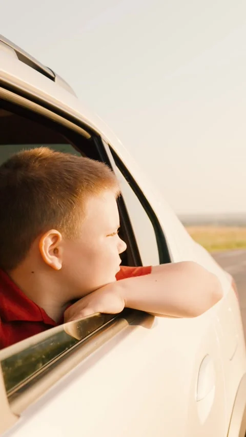 Sunset sun glare his face, active lifestyle, smiles sunny weather, summer Stock Footage 270205499