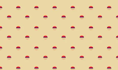 Sunset sun pattern Stock Illustration