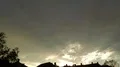Sunset with sun rays after thunderstorm over backstreet city roofs in Brunswick 4k or 4k+ Resolution
