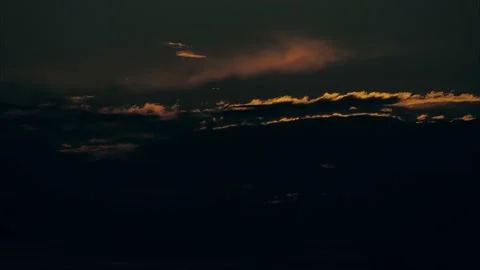 Sunset sun red orange clouds timelapse nature relax Stock Footage 135034003