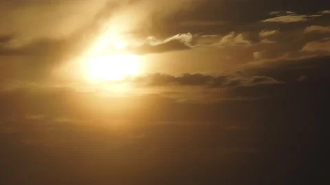 Sunset sun red orange clouds timelapse nature relax Vidéo 135035900