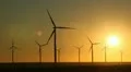 Sunset, Sun Set, Clean and Renewable Energy, Wind Power, Turbine, Windmill HD Footage
