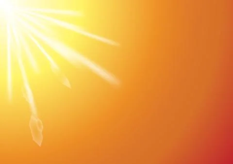 Sunset sunlight ray Stock Illustration