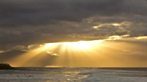 SUNSET, SUNRAYS, TIMELAPSE Stock Footage 38731396