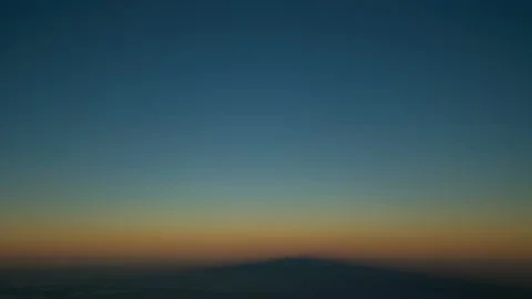Sunset to Sunrise above the clouds (PART2) Stock Footage 204734560