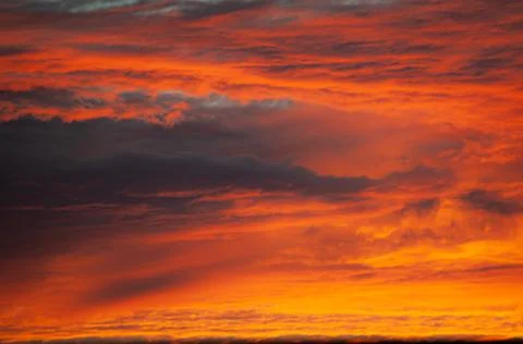 Sunset sunrise with clouds, light rays and other atmospheric effect 写真素材