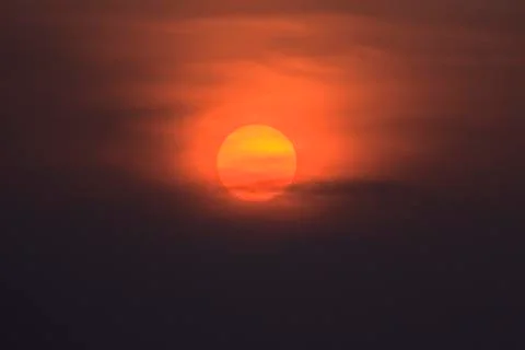 Sunset / sunrise with clouds Foto stock