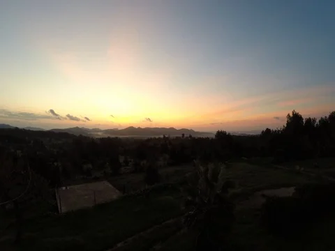 Sunset Sunrise mountains 스톡 동영상 73634193