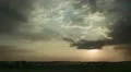 The sunset (sunrise) with rainy clouds, wide angle view. Time lapse 4k or 4k+ Resolution