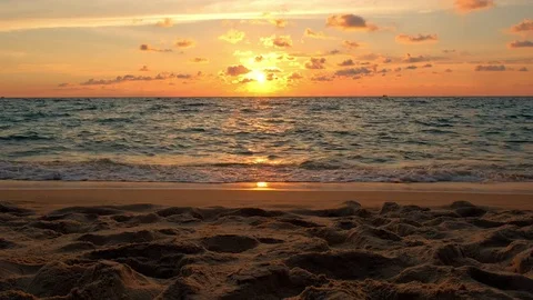 Sunset at Sunset beach, Koh Rong Sanloem - Timelapse Stock Footage 72824216