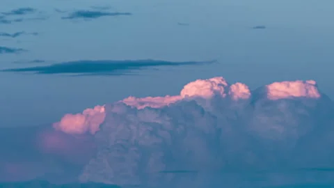 Sunset sunset cumulonimbus clouds dusk Stock Footage 243739177