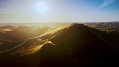 Sunset, sunset, desert, sand mountain 스톡 동영상 329599242