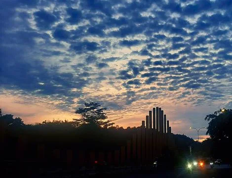 Sunset sunset view Stock Photos