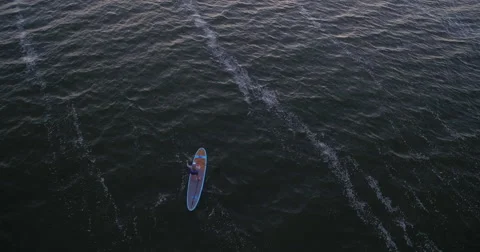 Sunset SUP 4 Vídeo Stock 68897319