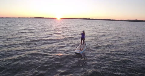 Sunset SUP 5 Vídeo Stock 68897273