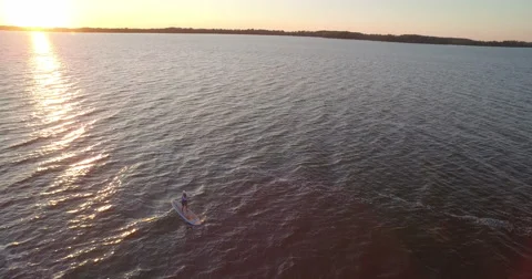 Sunset SUP 6 Vídeo Stock 68896991