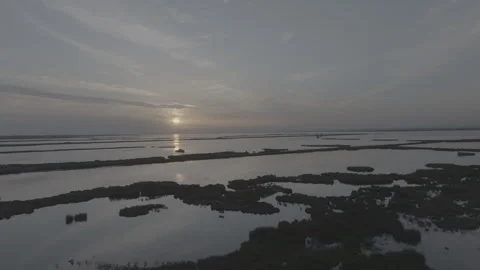 Sunset sur les étangs Stock Footage 289845589