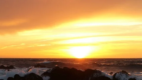 Sunset surf 1 Stock-Footage 119549486