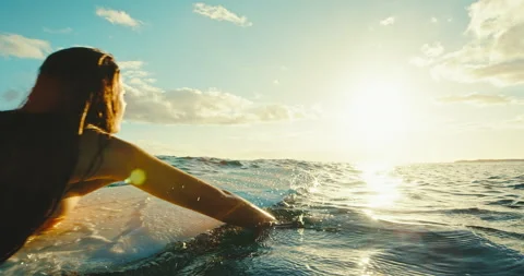 Sunset Surf Stock Footage 149392441