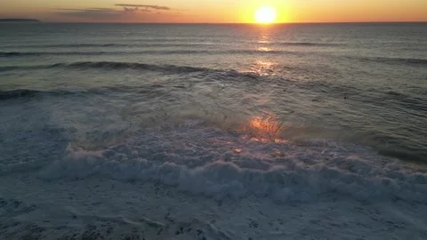 Sunset surf Stock Footage 233117340