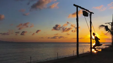 Sunset swing Stock-Footage 61203881