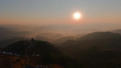 Sunset Symphony: Colors of the Sky Stock Footage 301700023