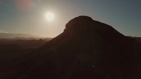 Sunset at Tabernas Desert Stock Footage 87922560