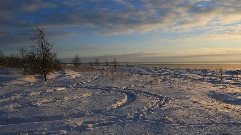 Sunset in Tallinn - Estonia Stock Footage 101886732