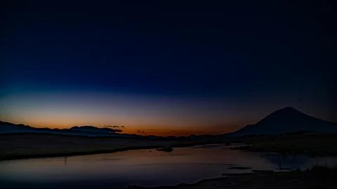 Sunset in Tanzania Stock Photos