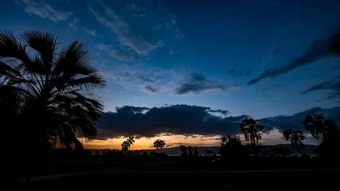 Sunset in Tanzania Stock Photos