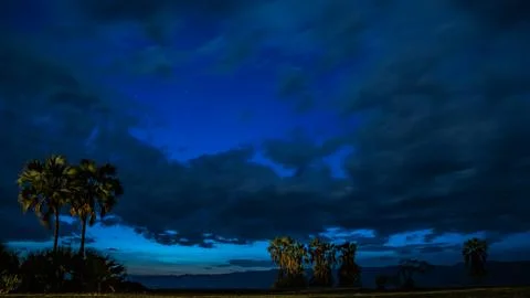 Sunset in Tanzania Stock Photos