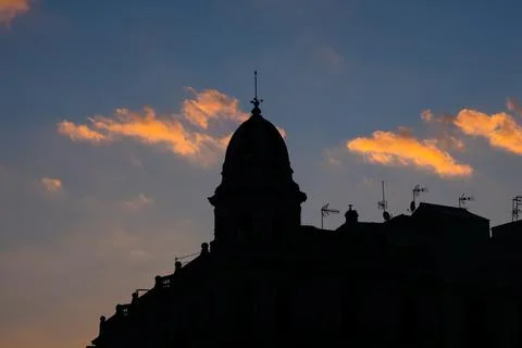 Sunset in Tarragona Stock-Fotos