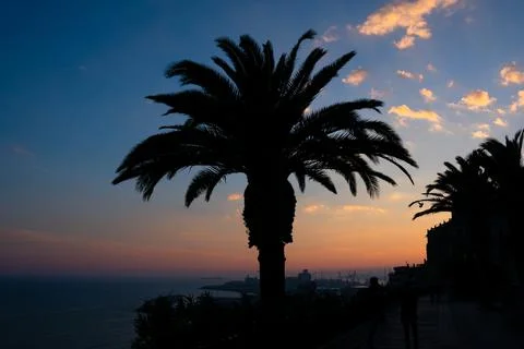 Sunset in Tarragona Stock Photos