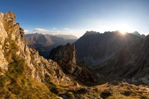 Sunset in Tatra mountains Stock Photos