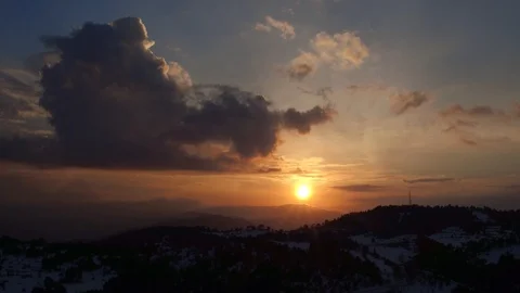 Sunset in Taurus Mountains, Turkey Vídeos de archivo 97612715