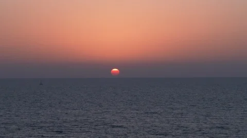 Sunset in Tel Aviv Video stock 105623977