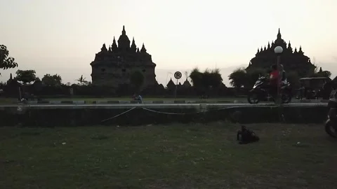 SUNSET TEMPLE JOGJA Stock Footage 243361671