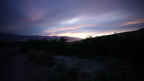 Sunset at Texas Spring Campground in Death Valley National Park Video Stock Footage 270449341