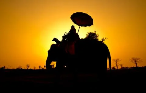 Sunset thai countryside thailand Stock Photos