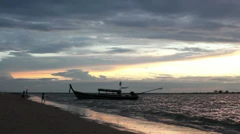 Sunset in Thailand Stock Footage 10805764