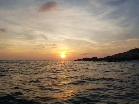 Sunset in thailand Stock Photos