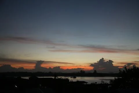 Sunset Thailand 스톡 사진