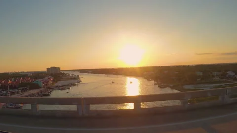 Sunset Theo Baars Bridge 스톡 동영상 221949493