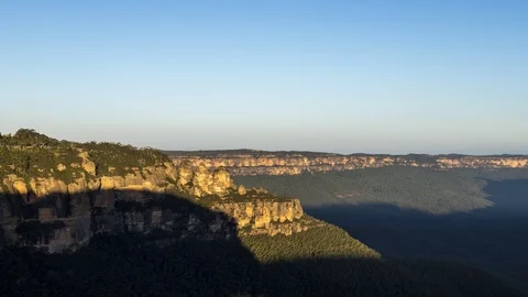 Sunset three Sisters  - Blue Mountains Stock Footage 88422070