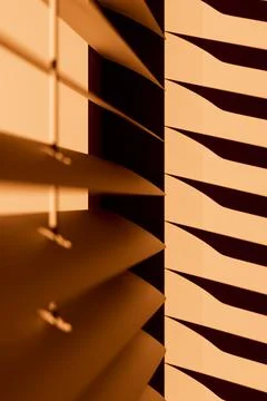 Sunset through the blinds Stock Illustration